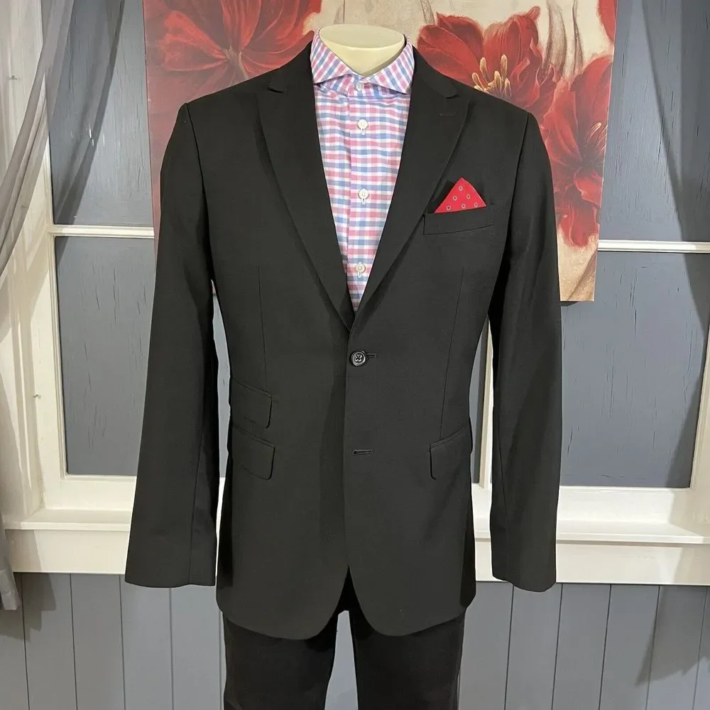 Banana Republic Blazer Mens 👉Actual‎ Size 42R👈Suit Jacket Peak Lapel Polyester